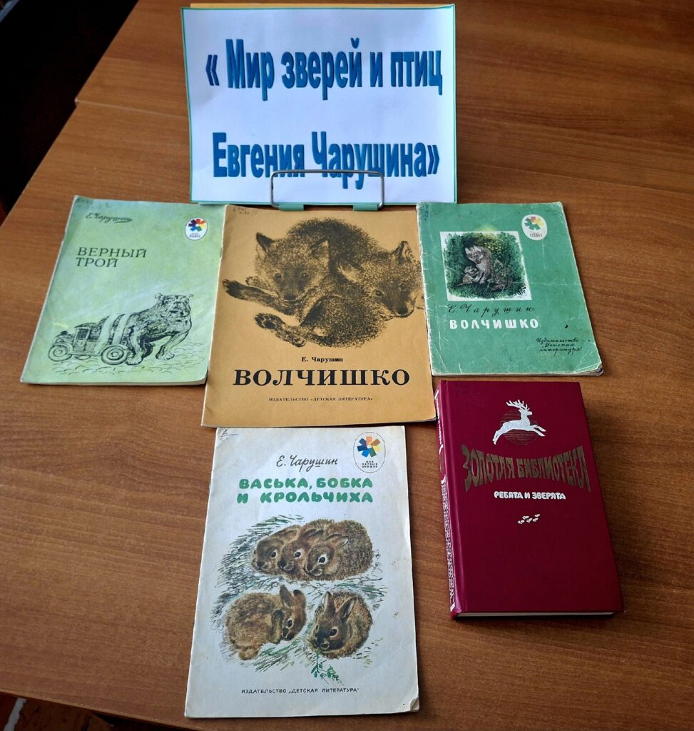 В 2026 году исполняется 125 лет со дня рождения писателя, художника-анималиста Евгения Чарушина. В филиалеN3 библиотеки с.Новомихайловского представлена книжная выставка с его произведениями 